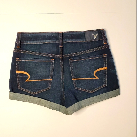 American Eagle Super Stretch Hi-Rise Shortie Sz 4 - Picture 2 of 5